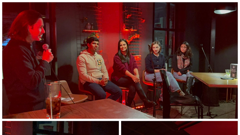 Sumant and Ainaz join a panel for the FBIT AI & Analytics alumni networking event